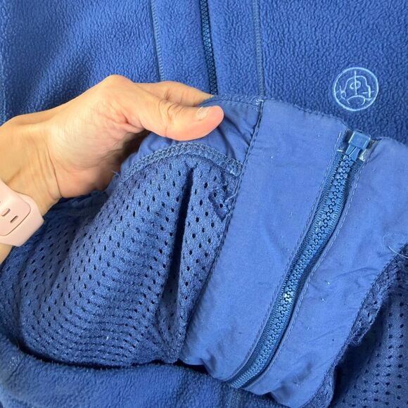 Vtg 90's Patagonia Synchilla Periwinkle Full Zip Jacket Fleece Pockets M *Read - Picture 7 of 15